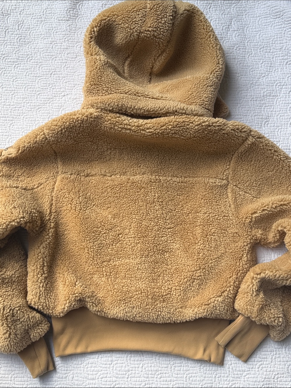 Alo Foxy Sherpa Jacket Camel Tan size small - Picture 9 of 14